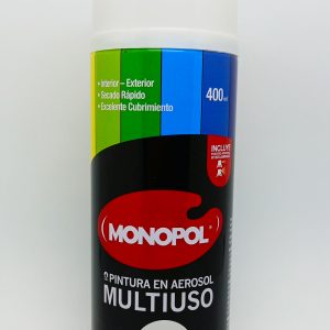 Pintura Aerosol 400 ml Mate Blanco Monopol