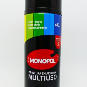 Pintura Aerosol 400 ml Mate Negro Monopol