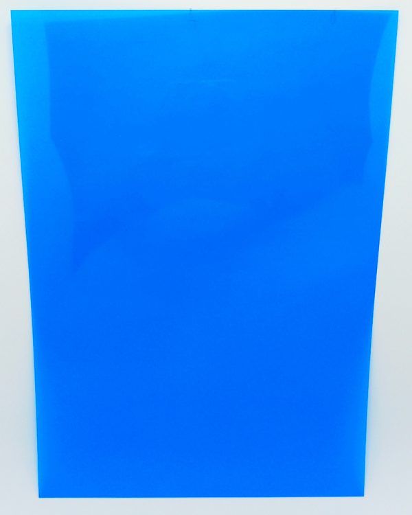 Acetato Liso transparente A4 liso color azul - Imagen 2