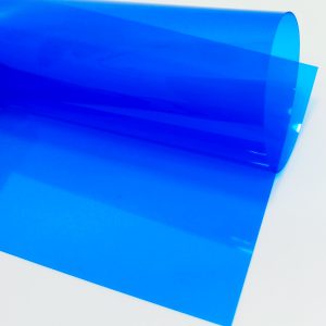 Acetato Liso transparente A4 liso color azul