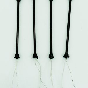 Luminaria Led LU-32 simple para plaza color negro Escala 1:75