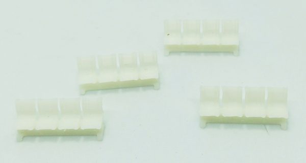 Banca plástica Blanco (Espera) CM Escala 1:100