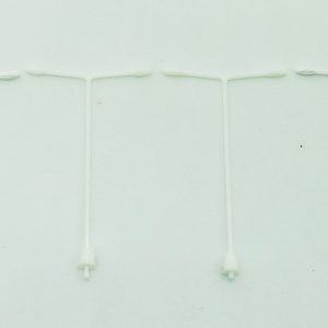 Luminaria doble CM-01 plástica para avenida color blanco Escala 1:200