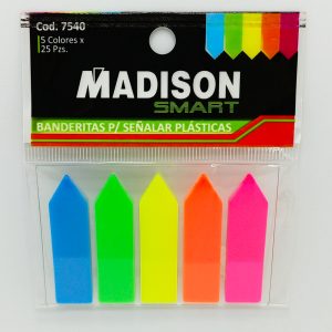 Banderitas Adhes Film Index Madison 5 col x 25 7540 (flecha)