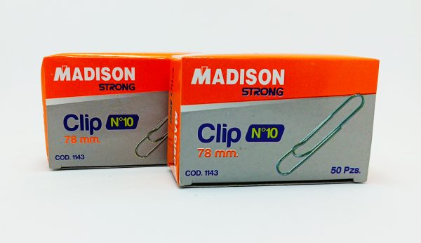 Clips metálico de 78 mm Nº 10 Madison