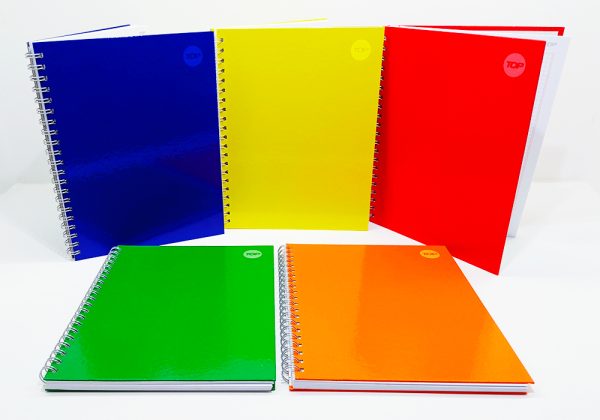 Cuaderno con espiral Carta TOP 100 hojas Pleno tapa dura