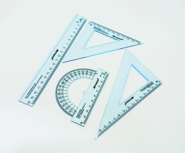 Estuche geométrico de 20 cms. Artesco Cristal - Imagen 2