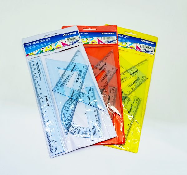 Estuche geométrico de 20 cms. Artesco Cristal - Imagen 3