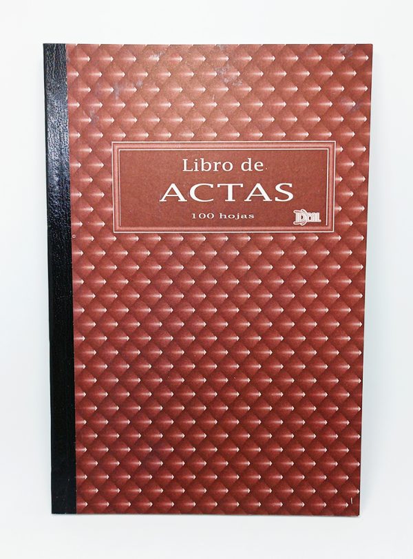 Libro de actas de 100 hojas ABC tamaño oficio