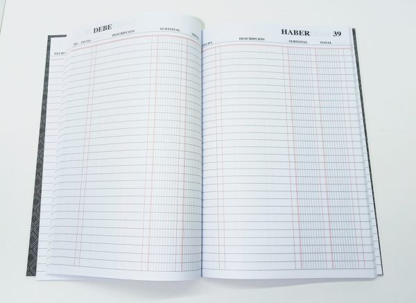Libro de Caja empastado tamaño oficio ABC - Imagen 2