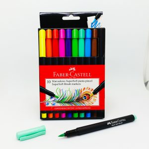 Marcador punta Pincel 10 col. Faber Castell Soft 556010