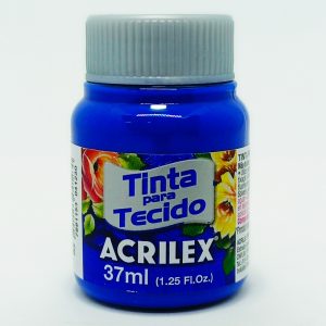 Pintura ACRILEX P/Tela Nº 502 37 ml T/ plomo Azul Cobalto