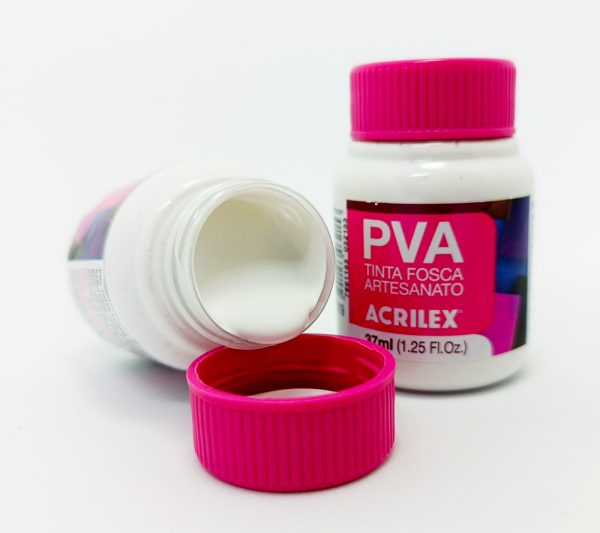 Pintura ACRILEX PVA (Artesanato) Nº 519 37 mls Blanco - Imagen 2