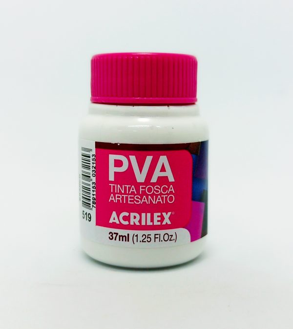 Pintura ACRILEX PVA (Artesanato) Nº 519 37 mls Blanco