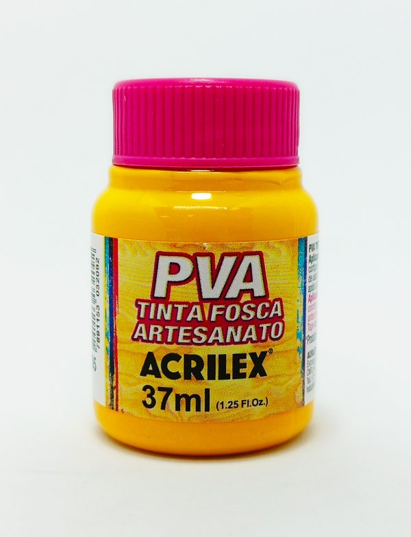 Pintura ACRILEX PVA (Artesanato) Nº 505 37 mls Amarillo Oro