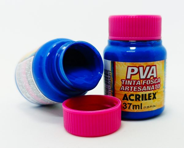 Pintura ACRILEX PVA (Artesanato) Nº 535 37 mls Azul Mar - Imagen 2