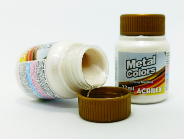 Pintura ACRILEX PVA Metálica Nº 562 37 mls Blanco - Imagen 2