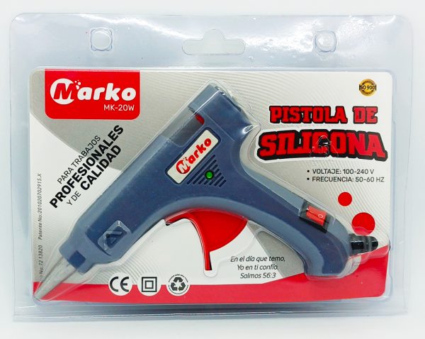 Pistola para silicona MARKO PREMIUN 20 w MK-202