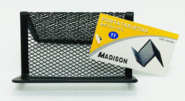 Porta tarjetas de escritorio de metal MADISON Nº 11