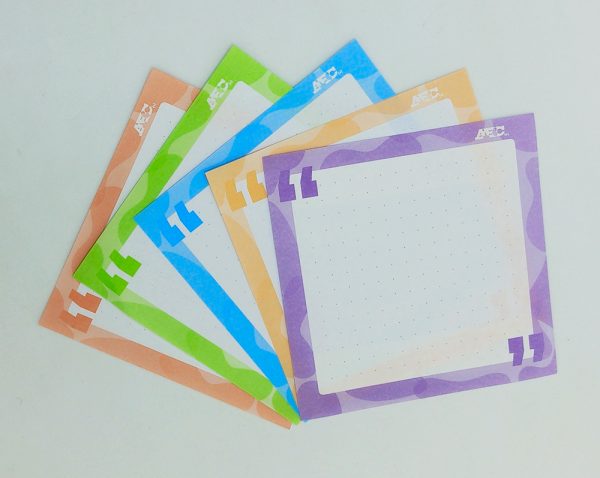 Repuesto de papel de colores para cubo 9 x 9 cms. ABC - Imagen 3