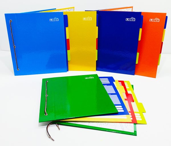 Tapas de carpeta de cartón plastificado LIDER con separador Pleno - Imagen 2