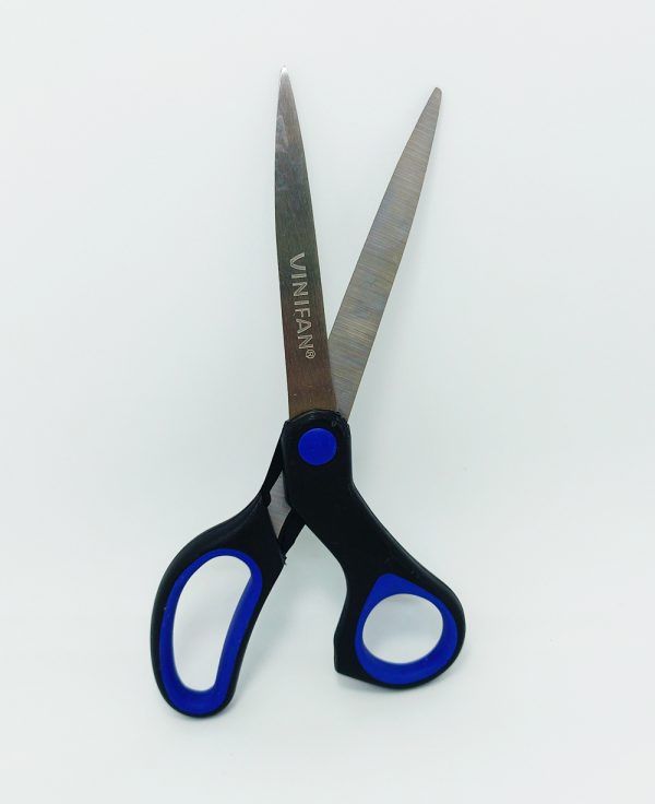 Tijera VINIFAN de oficina Azul y negro Super flex 20 - Imagen 2