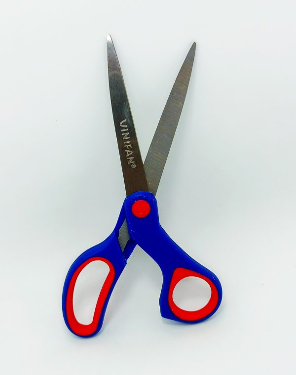 Tijera VINIFAN de oficina Azul y negro Super flex 20 - Imagen 3