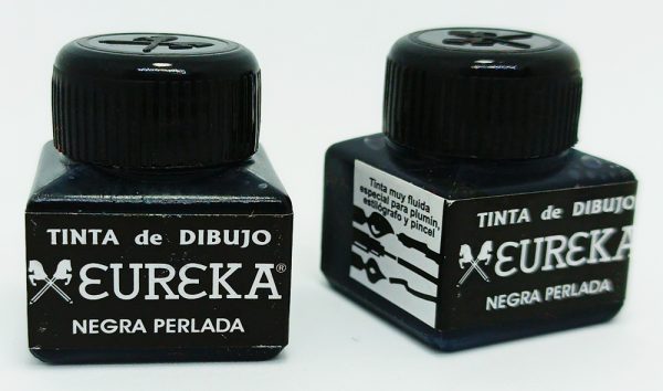 Tinta de Dibujo EUREKA Negro perlada frasco pequeño