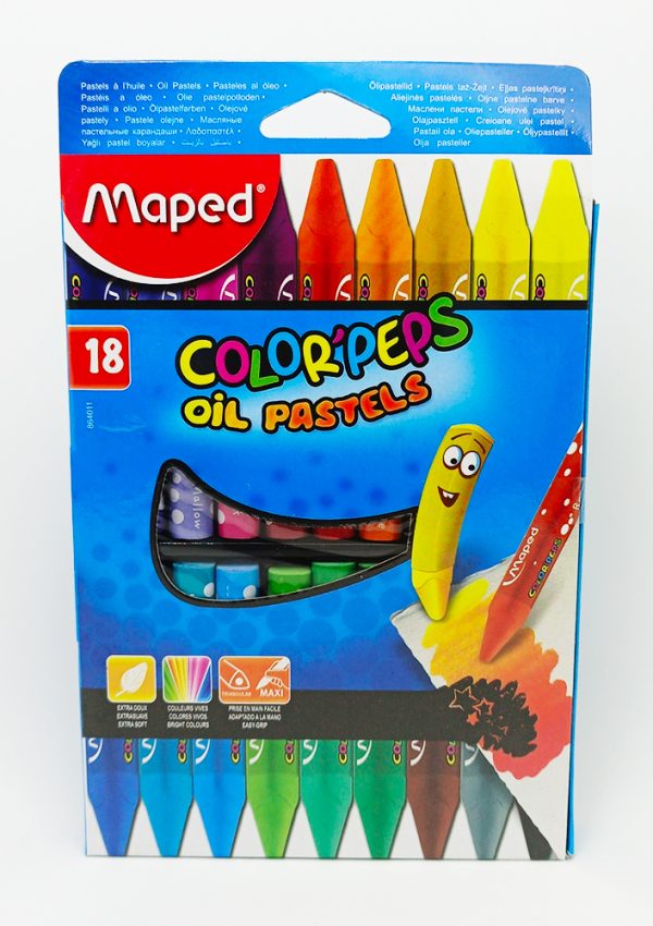 Tiza Pastel al Óleo 18 colores MAPED 864011 - Imagen 2