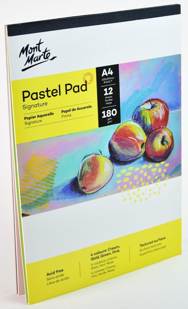 Block de Dibujo A-4 MONT MARTE Pastel 180 gramos 12 hojas MSB0052