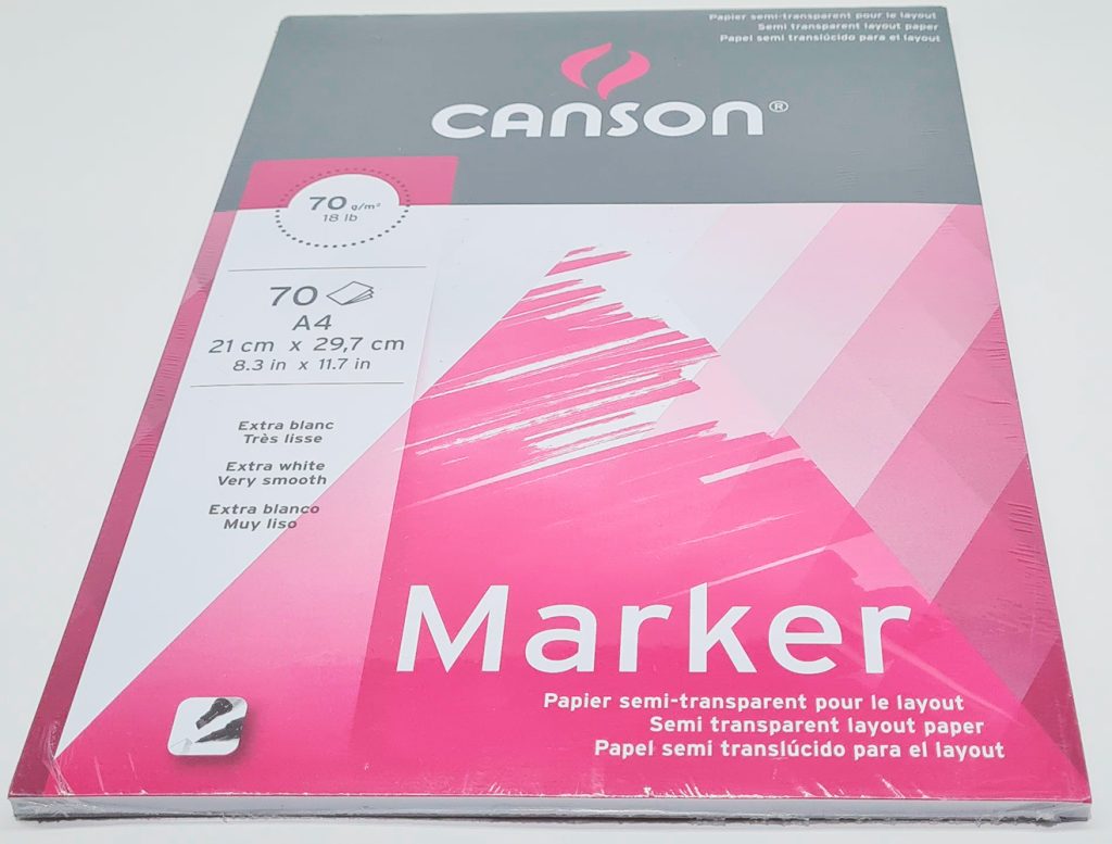 Block de Dibujo A-4 CANSON Marker para marcador de 70 gramos con 70 hojas 297231