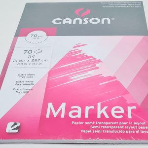 Block de Dibujo A-4 CANSON Marker para marcador de 70 gramos con 70 hojas 297231