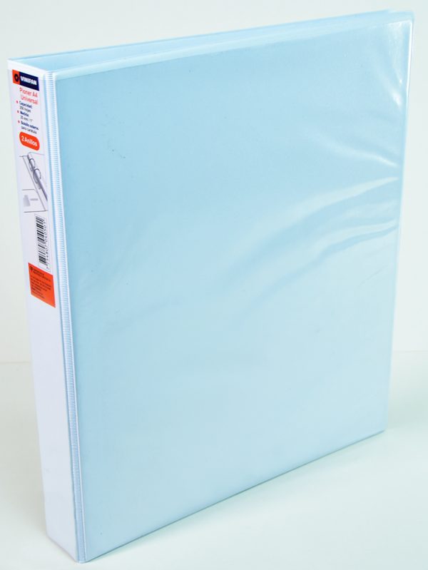 Cartapacio de dos perforaciones de 1" A-4 con visor VINIFAN