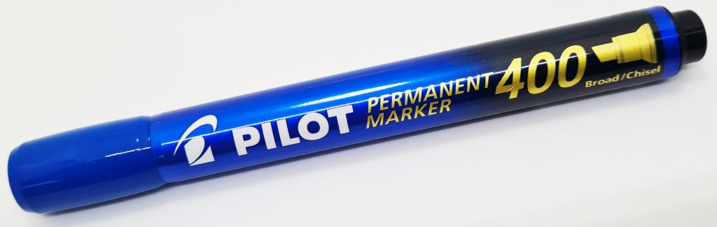 Marcador permanente PILOT SCA-400 -B p/Biselada Azul