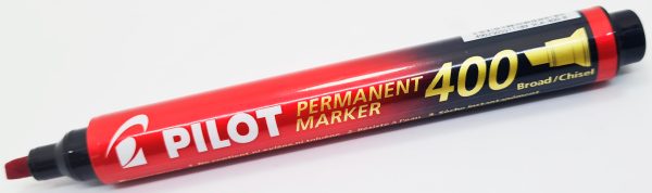 Marcador permanente PILOT SCA-400 -B p/Biselada Rojo - Imagen 2