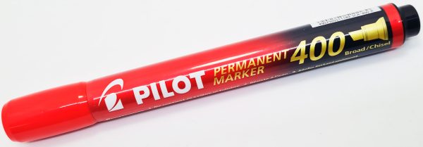 Marcador permanente PILOT SCA-400 -B p/Biselada Rojo