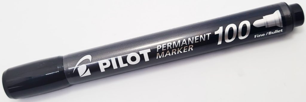 Marcador permanente PILOT SCA-100 p/Redonda Negro
