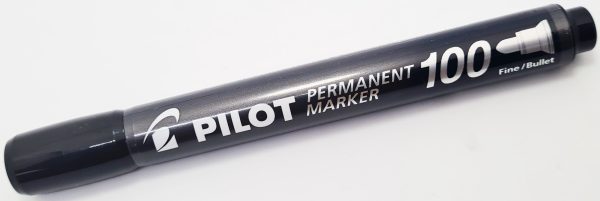 Marcador permanente PILOT SCA-100 p/Redonda Negro