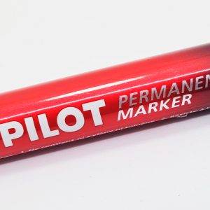 Marcador permanente PILOT SCA-100 p/Redonda Rojo