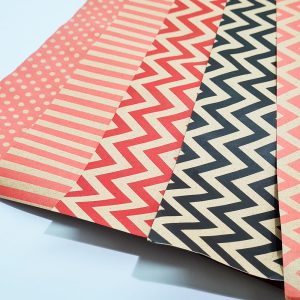 Papel Kraft con Diseño 50 x 70 cm.