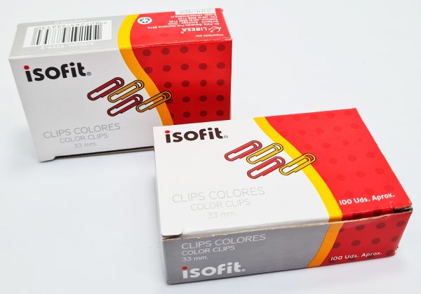 Clips de colores Isofit de 33 mm