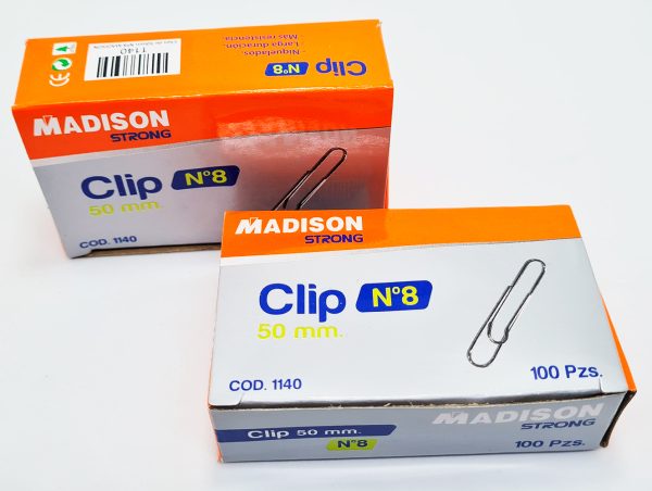 Clips metálico de 50 mm Nº 8 Madison
