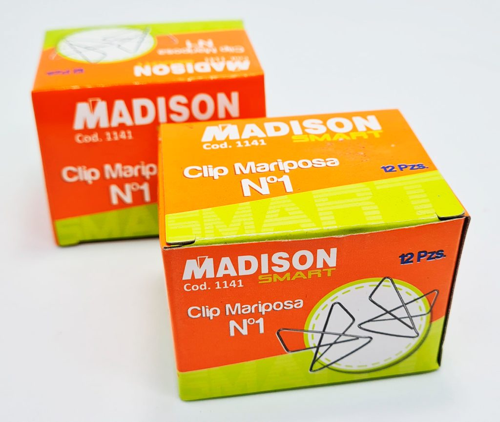 Clips mariposa Nº 1 Madison