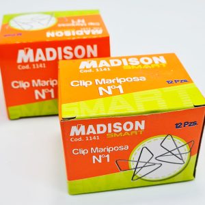 Clips mariposa Nº 1 Madison