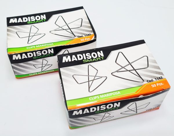 Clips mariposa Nº 2 Madison 3222