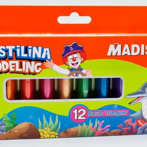 Plastilina 12 colores MADISON Triangular