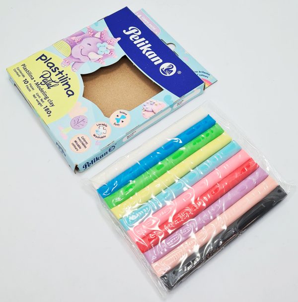 Plastilina 10 colores PELIKAN Pastel México - Imagen 2