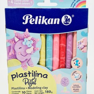 Plastilina 10 colores PELIKAN Pastel México