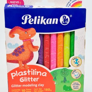 Plastilina 10 colores PELIKAN Glitter México
