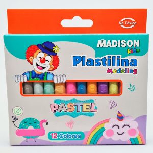 Plastilina 12 colores MADISON Modeling Pastel 8960